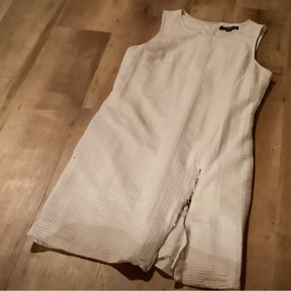 Sharagano girls size 12 off white dress excellent condition sleeveless - Picture 1 of 9